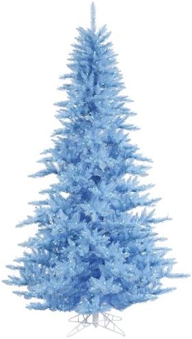 Изкуствена Коледна елха от смърч небесносин Vickerman 45' с 250 Сини електрически крушки