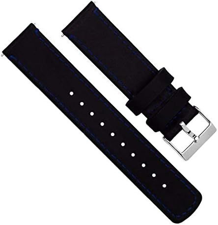 Бартън Quick Release - Каишка за часовник от висококачествена зърнеста кожа - Избор ширини - 16 мм, 18 мм, 19