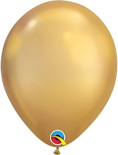 Балони от латекс Qualatex 58270 Chrome 11 Инча (златни, 25 бр.)