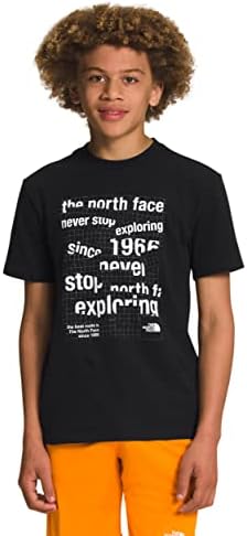 Тениска с изображение за момчета THE NORTH FACE с къс ръкав, TNF Черно, X-Large