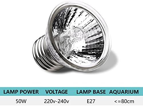 Лампи за отопление на местообитания Prettyard Пет UVA + UVB за лампа E27 (не са включени в комплекта), Лампа
