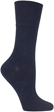 Нежно улови - 6 опаковки женски диабет чорапи - 5-9 щатски долара (светло синьо)