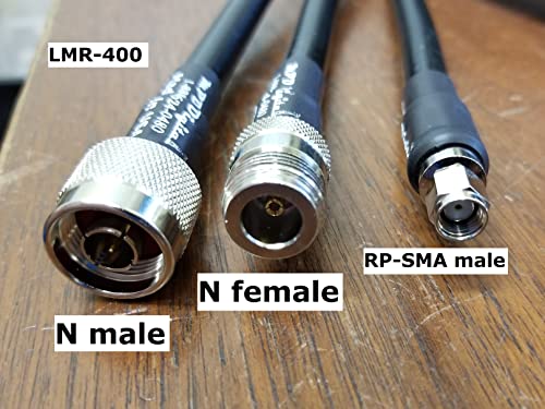 MPD Цифров Истински Радиочестотни Коаксиален кабел Таймс Microwave LMR-400 LMR400 RF с гнездовыми конектори
