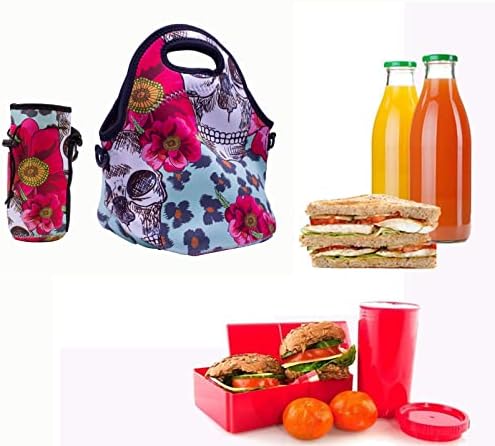Случайна неопреновая чанта за обяд, с цип, моющаяся, еластична, водоустойчив, училищна, пътна, за пикник, торби