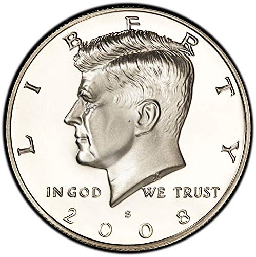 Монетен двор на САЩ, 2008 г., с плакированным покритие Kennedy Half Dollar Choice Без лечение