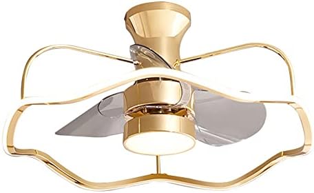FIZZOQI Нова Лампа За Спални Тавана Лампа Вентилаторните Лампи Златното Алуминиево Покритие От Ковано Желязо
