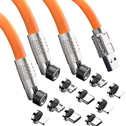 Магнитен кабел за зареждане 120 W Бързо зареждане Type C Micro USB ipproduct Магнитни съединители, обърни на