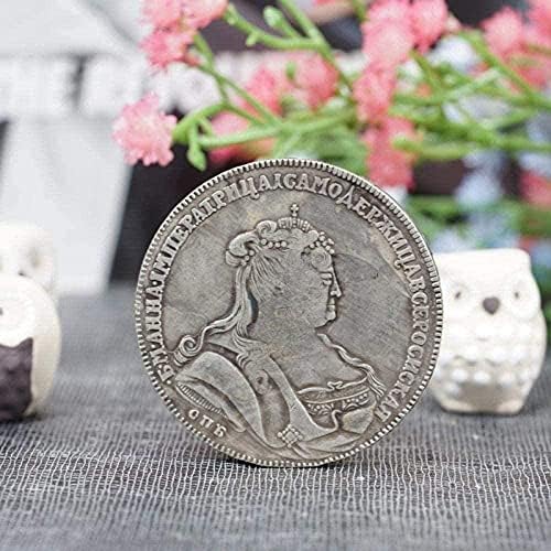 1736 Възпоменателна Сребърна Монета на Руската Императрица Сребърен Долар Чуждестранните Монети Антични Монети