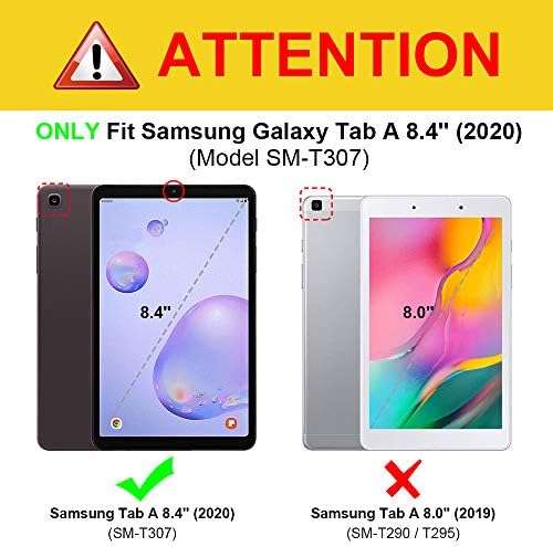 Удароустойчив калъф Fintie за Samsung Galaxy Tab A 8.4 2020, модел SM-T307, Tuatara, Здрав едно Парче Хибриден