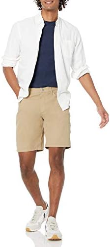 Мъжки приталенная риза Essentials с 9 сантиметра по вътрешния шев, Стрейчевая, с 5 джоба, Къс