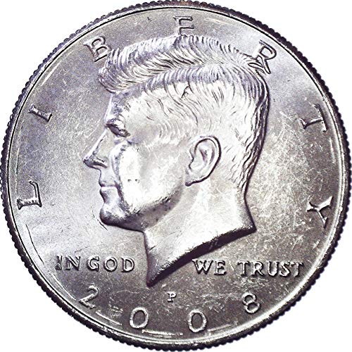 2008 Rv Кенеди Полдоллара 50 цента На Около необращенном формата на