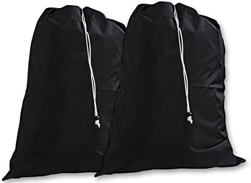 голяма чанта за пране на дрехи eco2go, черна, (2 опаковки)