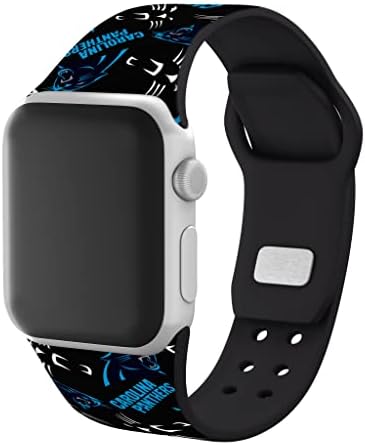 Комбиниран пакет Game Time Каролина Пантърс HD съвместим с Apple Watch и AirPods Gen 1 и 2 (случаен)