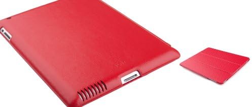 Углепластиковый калъф за Apple the ipad (iPad 3) (червен)