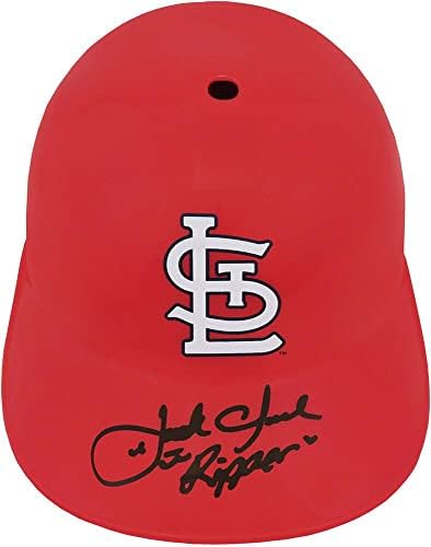 Сувенир, копие шлем за вата с автограф на Джак Кларк Сейнт Луис Кардиналс с шлемове на MLB с автограф изкормвача