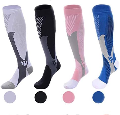 Компресия чорапи Wetopkim за жени и мъже са Най-подходящи за спорт, джогинг, пътуване със самолет, колоездене