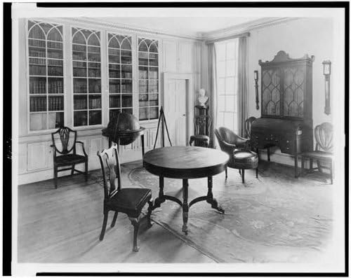 Исторически находки Снимка: Библиотека в Планината-Верноне, Вирджиния, Имоти Джордж Вашингтон, Имението, 1909-1932