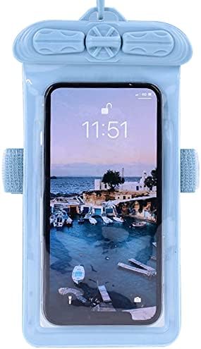 Калъф за телефон Vaxson, съвместим с Hisense V3, водоустойчив калъф, суха чанта [без защитни фолиа], син