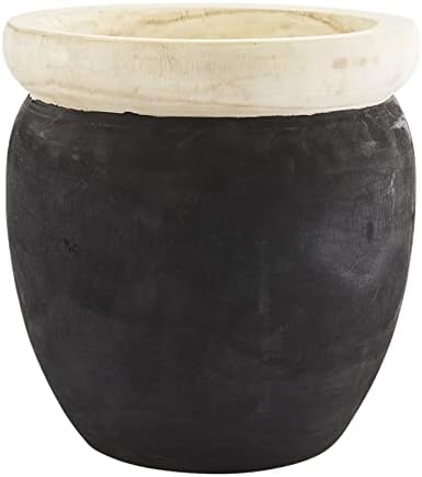 Тенджера за грязевого торта с павловнией, Черен, диаметър 12 x 12