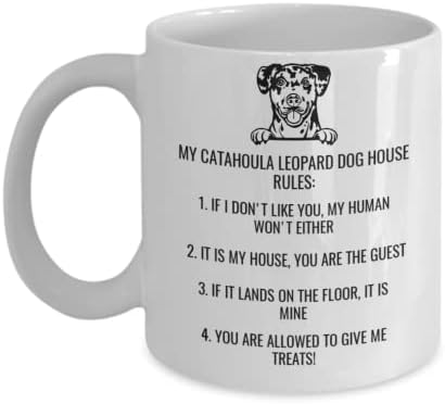 Забавна кафеена чаша за кучета Catahoula Леопард Dog - Перфектния подарък за фен на кучета - Скъпа кафеена чаша-Новост