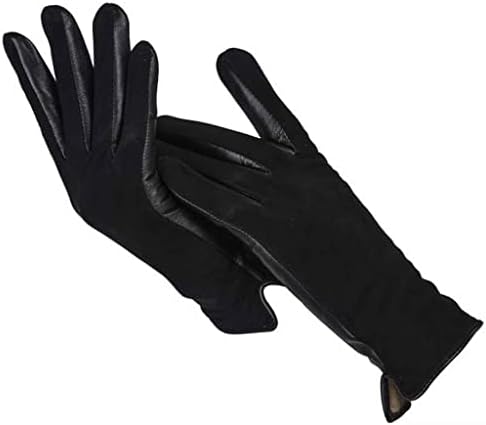 n/a Къси Дамски ръкавици, Дамски Кожени ръкавици, Кожени Ръкавици, Дамски (Цвят: D, Размер: 6.5)