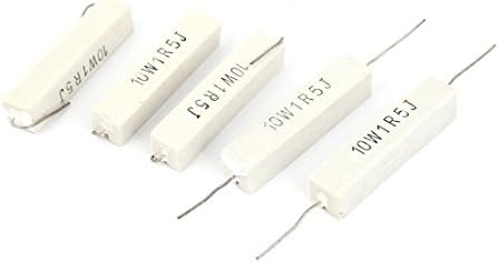 Aexit 5 Бр. Фиксирани Резистори 10 W 10 W 1R5 1,5 Ω 5% Керамичен Цимент Единични Резистори Сила Резистор