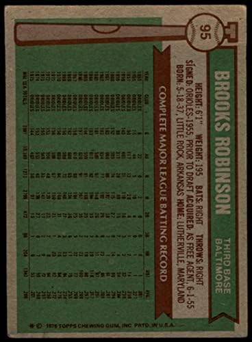 1976 Topps 95 Брукс Робинсън Балтимор Ориолс (Бейзболна картичка) ДОБРИ Ориолс