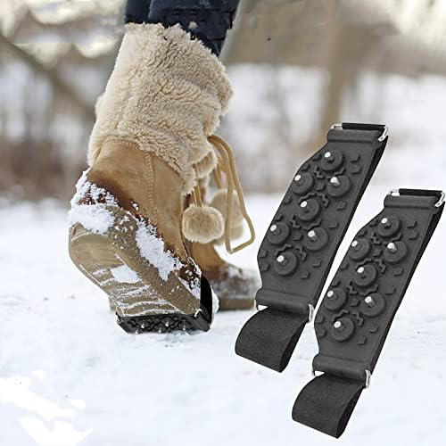 Ръкохватки Snow Grips Зимни Обувки от Каучук за обувки Метални Шипове-Нитове, Мини Метални шипове за разходка