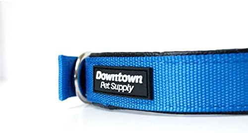Downtown Пет Supply Луксозен Нашийник за кучета - Мек Регулируем нашийник за кучета с метална катарама и D-Образен