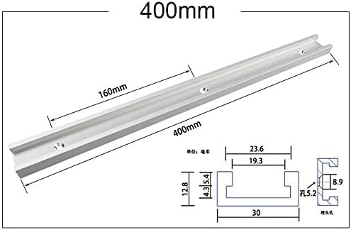 Алуминиеви 300-600 мм и Т-Образни кръст-cut инструменти с Т-Образно пазом За Дървообработващи Фрезера (400 mm)