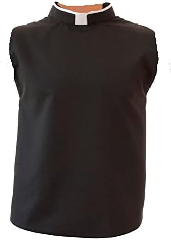 Риза с римски яката отпред. (17.5) Черен