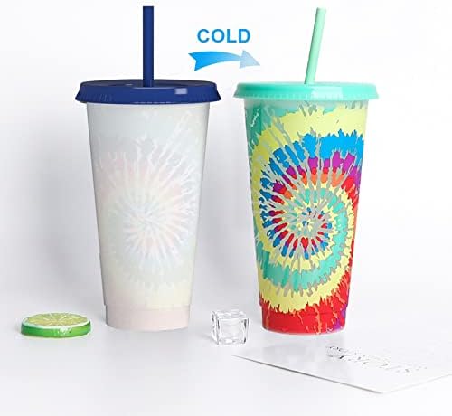 Креативна Чаша за вода, с Променящ се цвят, чаша от полипропиленова пластмаса, слама, с Променящ се Цвят, Пластмасова