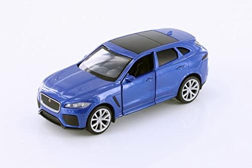 Демонстрационни модели на Ягуар F-Pace, Синьо TM0001JA Модел, Монолитен под налягане в мащаб 1/36, Играчка кола