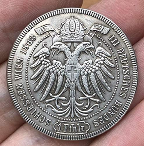 Монета на Повикване 1868 Австрия 1 Копие монети Фейнталера 33 ММ Копие Колекция Бижута от 5 мм Колекция от Подаръци