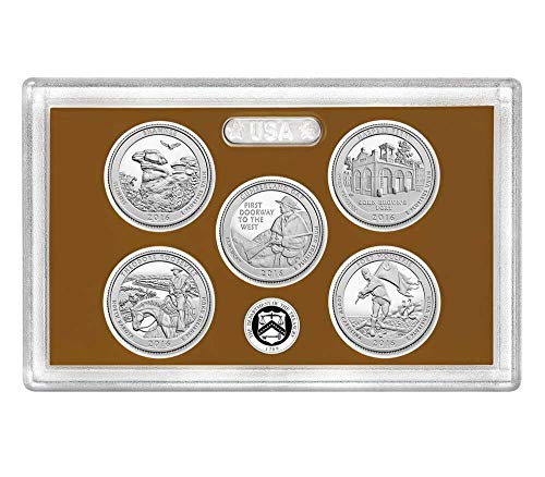 S America the Beautiful Quarters Proof Set - 5 монети - Изключителни монета - Доказателство за СКЪПОЦЕННИ