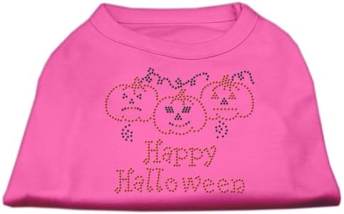 Ризи с кристали Happy Halloween Ярко Розов цвят, L (14)