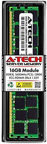 Подмяна на A-Tech на 16 GB за Dell 20D6F - DDR3 1600 Mhz PC3-12800 ECC с регистрация RDIMM 2Rx4 1.35 V - Single