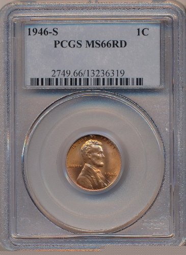 1946-ТА PCGS MS66RD Lincoln Cent