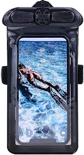 Калъф за телефон Vaxson Черно, Съвместим с водоустойчив калъф Hisense F24 Dry Bag [Без защитно фолио за екрана]