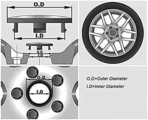 Автомобилни Централните Капачки на Главините, за да Citroen DS3, DS4 DS6, 60 мм, Алуминиеви Централни Шапки