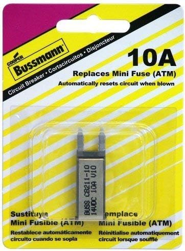Автоматичен прекъсвач Bussmann (BP/CB211-10-RP) на 10 Ампера Type-I ATM Mini Модел: BP/CB211-10-RP, Магазин
