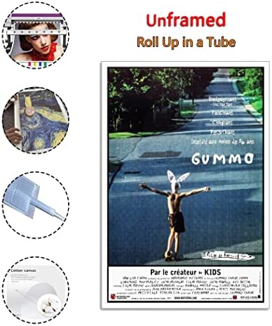 GUMMO Класически Ретро Постер на филма на 90-те години, Декоративна Живопис с маслени бои, Платно, Стенно Изкуство,