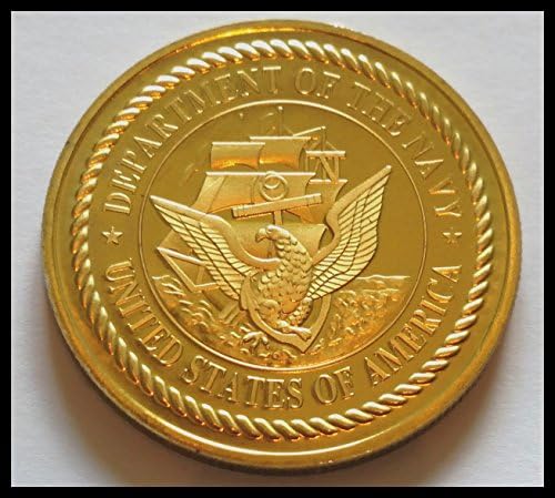 Раскрашенная Художествена Монета от американския ФЛОТ USS Hancock CV-19 Challenge Art