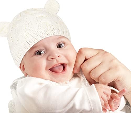 Комплект зимни шапки за еднократна употреба-бини за новородено, комплект Ръкавици за малки момичета и Момчета, Топло Вязаная Хет-ръкавици за деца, Унисекс-Детски ш?