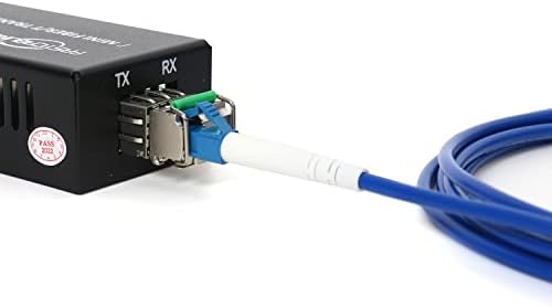 Комплект Медиаконвертера Fiber Gigabit Ethernet, Однорежимный LC, Оптоволоконная мрежа Opitc дължина до 20 км,