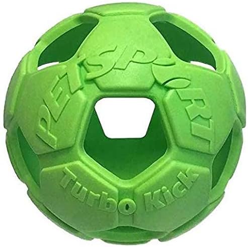 PetSport 6 Turbo Kick на Футболен топката Играчка за кучета |Суперпрочная каучук TPR с аромат на ванилия | Сверхпрочная