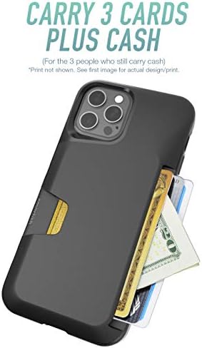 Умен - Щастливо АВО След Калъф за чантата iPhone 12 / iPhone 12 Pro - Държач за кредитни карти Портфейла Slayer