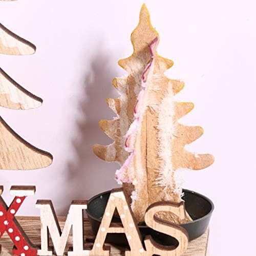 Abaodam 10 бр. Отглеждане на Коледни Елхи Настолна коледно Дърво на Желанията Декор за вашия дом Офис (Случаен цвят)