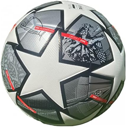 Футболна топка Tych3L шампионската Лига 2021 Сиво-бял цвят