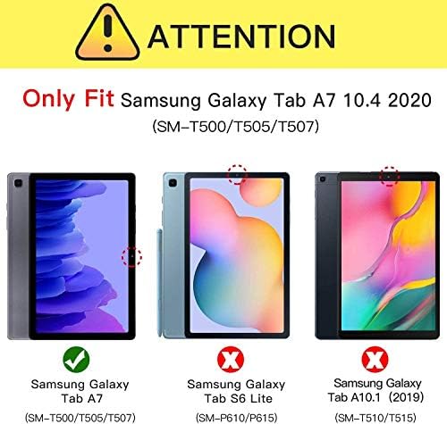 Калъф Epicgadget за Samsung Galaxy Tab A7 10.4 SM-T500/T505/T507/ T503 (2020 Г.) - Здрав Удароустойчив Хибриден